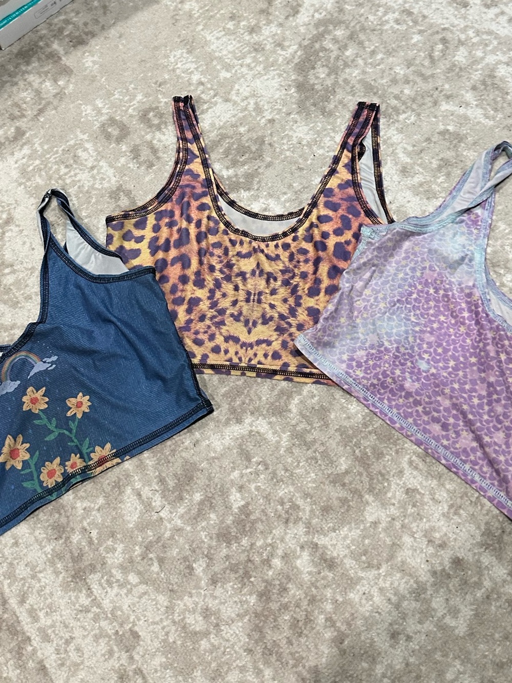 TEEKI Set of 3 Bras/Crop Tank Tops
